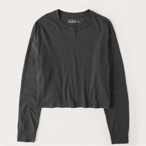 Abercrombie and Fitch Cropped Boyfriend Tee